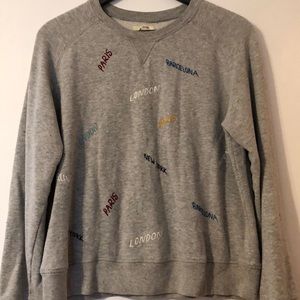 Madewell Gray Cities Sweatshirt